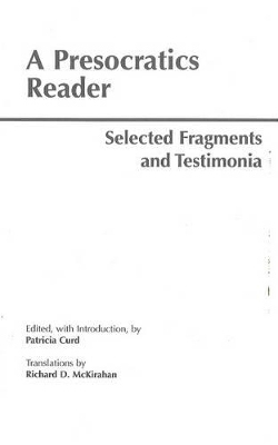 Presocratics Reader book