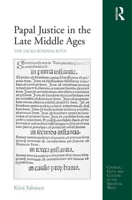 Papal Justice in the Late Middle Ages book