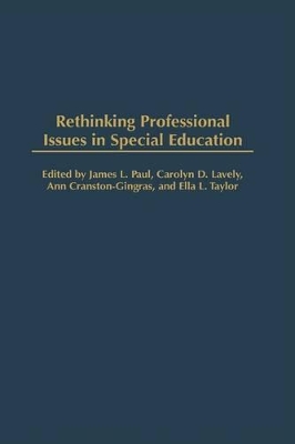 Rethinking Professional Issues in Special Education book