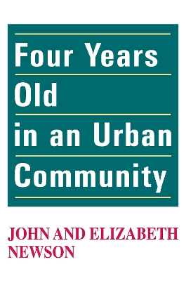Four Years Old in an Urban Community book