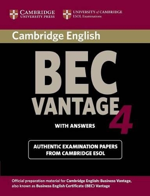 Cambridge BEC 4 Vantage Student's Book with answers book