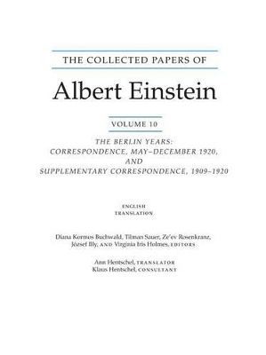 Collected Papers of Albert Einstein, Volume 10 (English) book