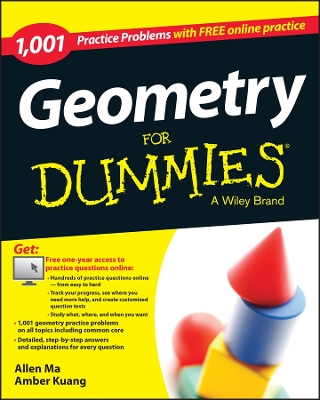 Geometry: 1,001 Practice Problems For Dummies (+ Free Online Practice) book