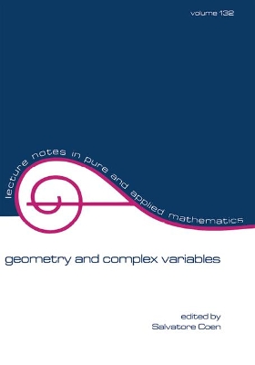 Geometry and Complex Variables by S. Coen