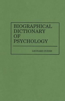 Biographical Dictionary of Psychology book