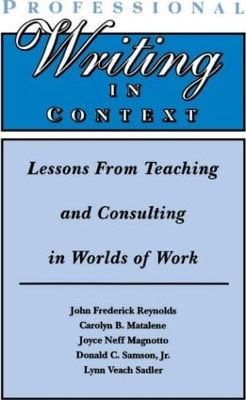 Professional Writing in Context book