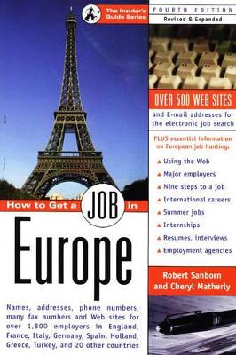 How to Get a Job in Europe book