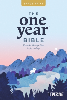 The One Year Bible Msg, Large Print Thinline Edition (Softcover) book