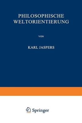Philosophische Weltorientierung book