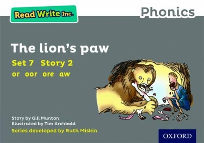 Read Write Inc. Phonics: Grey Set 7 Storybook 2 The Lion's Paw book