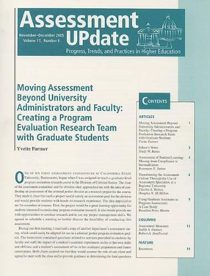 Assessment Update by Trudy W. Banta