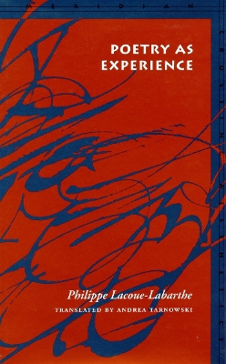 Poetry as Experience book