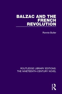 Balzac and the French Revolution book