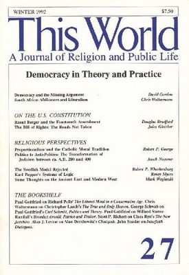 Democracy in Theory and Practice book