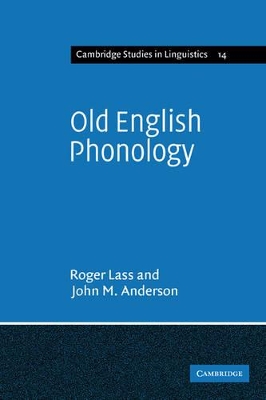 Old English Phonology book