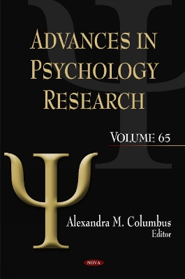 Advances in Psychology Research by Alexandra M Columbus