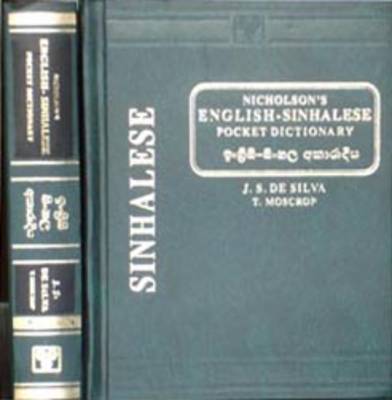 Nicholson's English-Sinhalese Dictionary book