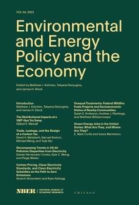 Environmental and Energy Policy and the Economy: Volume 4: Volume 4 book