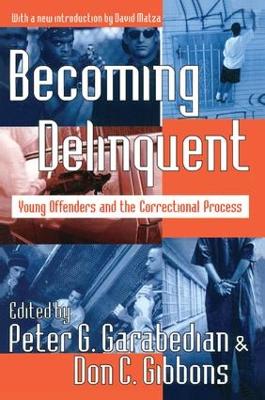 Becoming Delinquent: Young Offenders and the Correctional Process by Peter G. Garabedian