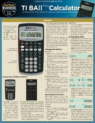 Ti BA II Plus Calculator book