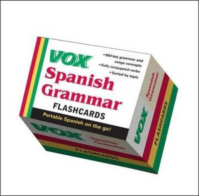 VOX Spanish Grammar Flashcards book