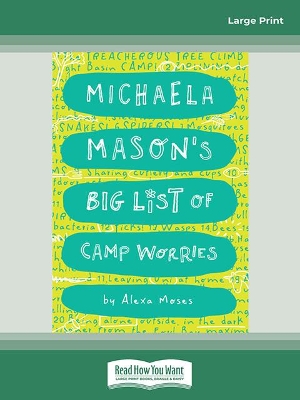 Michaela Mason's Worries #2: Michaela Mason's Big List of Camp Worries by Alexa Moses