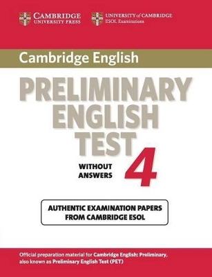 Cambridge Preliminary English Test 4 Student's Book book