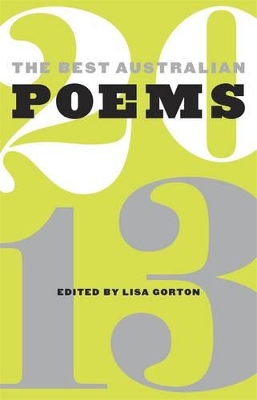 Best Australian Poems 2013 by Lisa Gorton