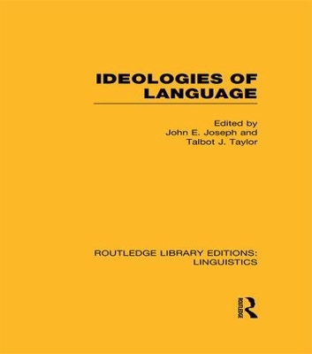 Ideologies of Language book