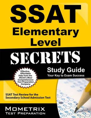 SSAT Elementary Level Secrets Study Guide book