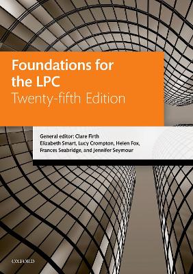 Foundations for the LPC by Clare Firth