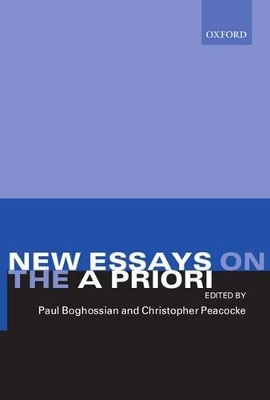 New Essays on the A Priori book