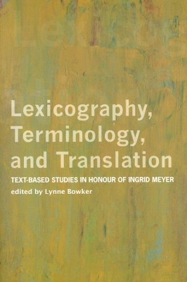 Lexicography, Terminology, and Translation book