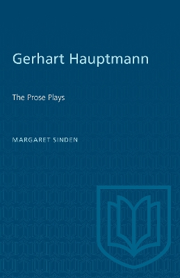 Gerhart Hauptmann: The Prose Plays book