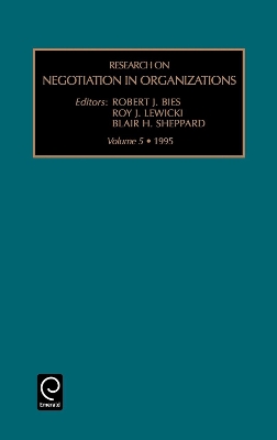 Research on Negotiation in Organizations by Roy J. Lewicki