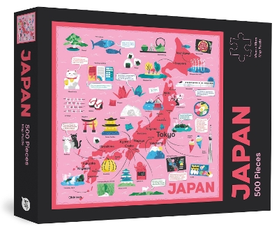 Japan Map Puzzle: 500-Piece Jigsaw Puzzle book