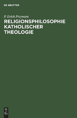 Religionsphilosophie Katholischer Theologie book