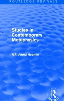 Studies in Contemporary Metaphysics book
