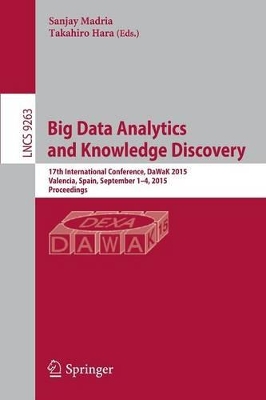 Big Data Analytics and Knowledge Discovery by Sanjay Madria