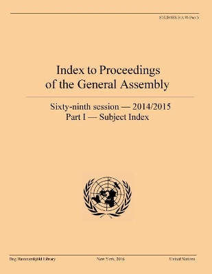 Index to proceedings of the General Assembly book