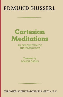 Cartesian Meditations by Edmund Husserl