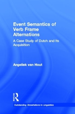 Event Semantics of Verb Frame Alternations book