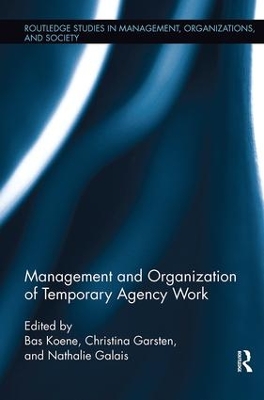 Management and Organization of Temporary Agency Work book