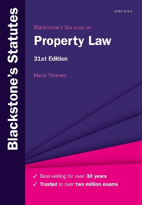 Blackstone's Statutes on Property Law book