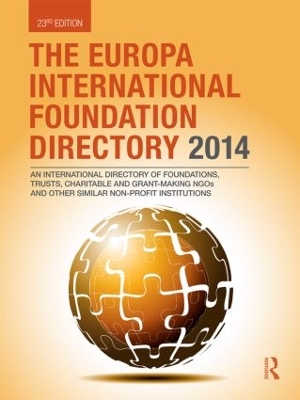 Europa International Foundation Directory 2014 book