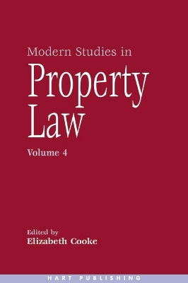 Modern Studies in Property Law by Elizabeth Cooke