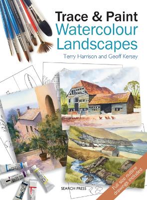 Trace & Paint Watercolour Landscapes book