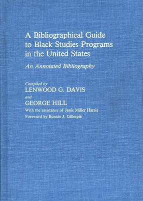 Bibliographical Guide to Black Studies Programs in the United States book