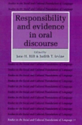 Responsibility and Evidence in Oral Discourse book