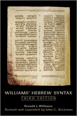 Williams Hebrew Syntax, Third Edition book